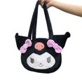 thumbnail image 3 of Bolso de felpa para axilas de otoño e invierno, bonito y suave bolso de hombro para uniforme JK para niñas, bolso de mano para mujer, conejo negro, 3 of 12