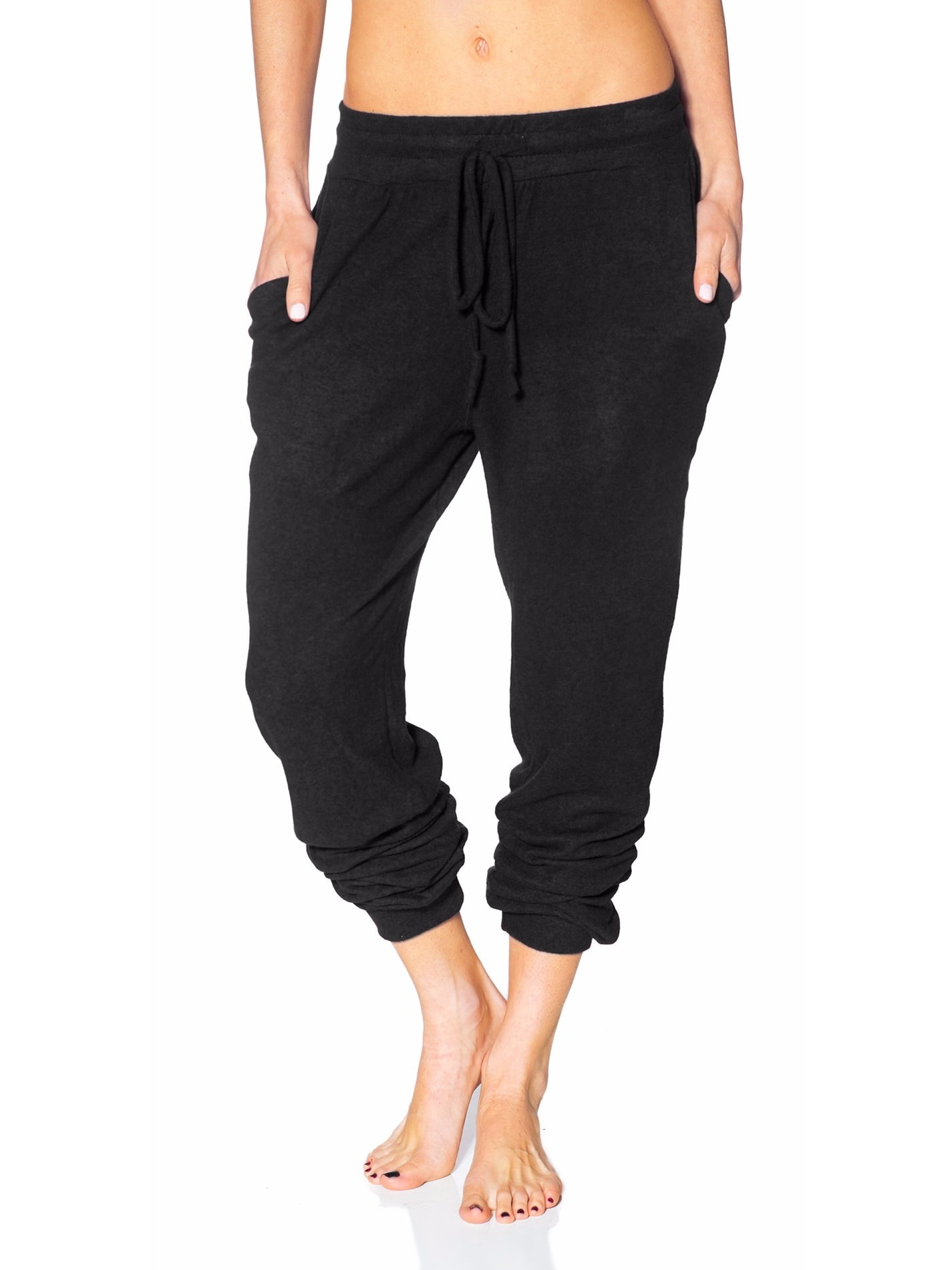 Hot From Hollywood - Women's Elastic Drawstring Waist Casual Jogger ...