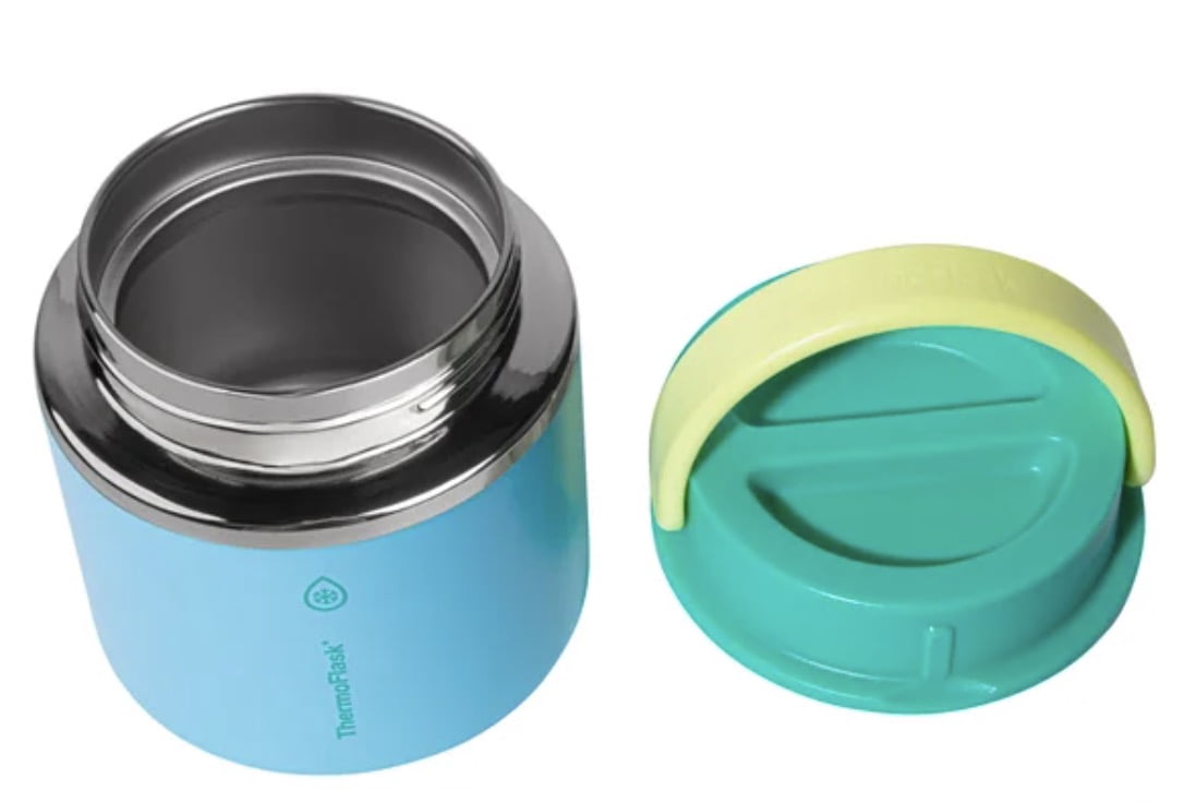 Thermoflask 20 oz Insulated Food Jar, 2-Pack, Pink and Blue, Hot 12 Hours Cold 24 Hours (Blue and Green)