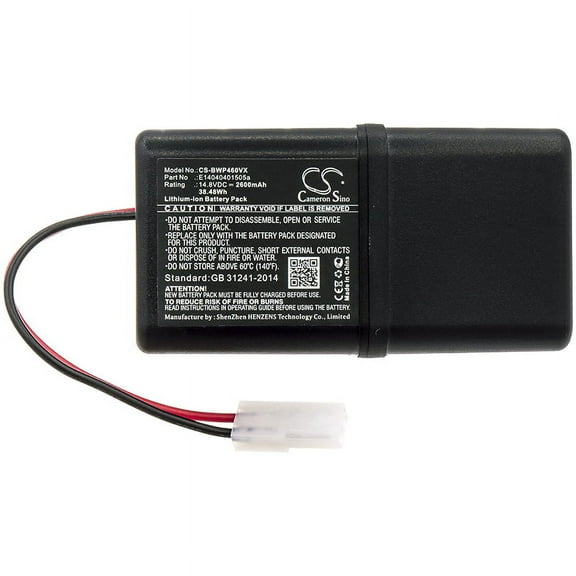 2600mAh Bobsweep E14040401505a Battery for WJ540011 Junior WP460011RO Bob PetHair