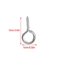thumbnail image 2 of A Bag Eye Screws Lightweight Durable New-style Polished Unique Design Exquisite Appearance Distinctive Good Stability Hooks, 2 of 6