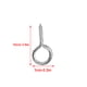 thumbnail image 4 of Kearding A Bag Eye Tornillos Ligero Durable Nuevo estilo Pulido Diseño único Aspecto exquisito Distintivo Buena estabilidad Ganchos Artesanía Kearding HA059628-00, 4 of 6