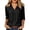 Black#71, variant on UVEASISHA Blouses for Women Collared V Neck 3/4 Sleeve Tops Loose Fit Pullover Shirts Casual Work Everyday Summer Wear Beige XXL