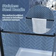Glide Series Sliding Glass Shower Doors 44-48x70 in, 6mm Tempered Safety Glass, Dual Sliding with Stainless Handles