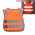 thumbnail image 4 of SPRING PARK High Visibility Kids Safety Vest, Children Waistcoat Vest Grey Reflective Strips Traffic Clothes, 4 of 7