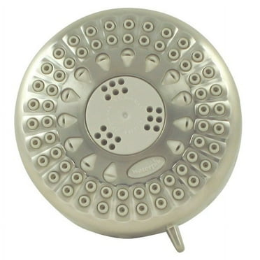 Waterpik PowerSpray  5-Spray 1.8 GPM Fixed Showerhead, Brushed Nickel