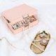 thumbnail image 1 of Organizador de joyero rosa - Estuche peque?o para joyas con espejo para ni?as adolescentes Mujeres, Caja de almacenamiento con soporte para aretes para anillo, collar, pulsera, reloj LingWen 8390614150188, 1 of 1