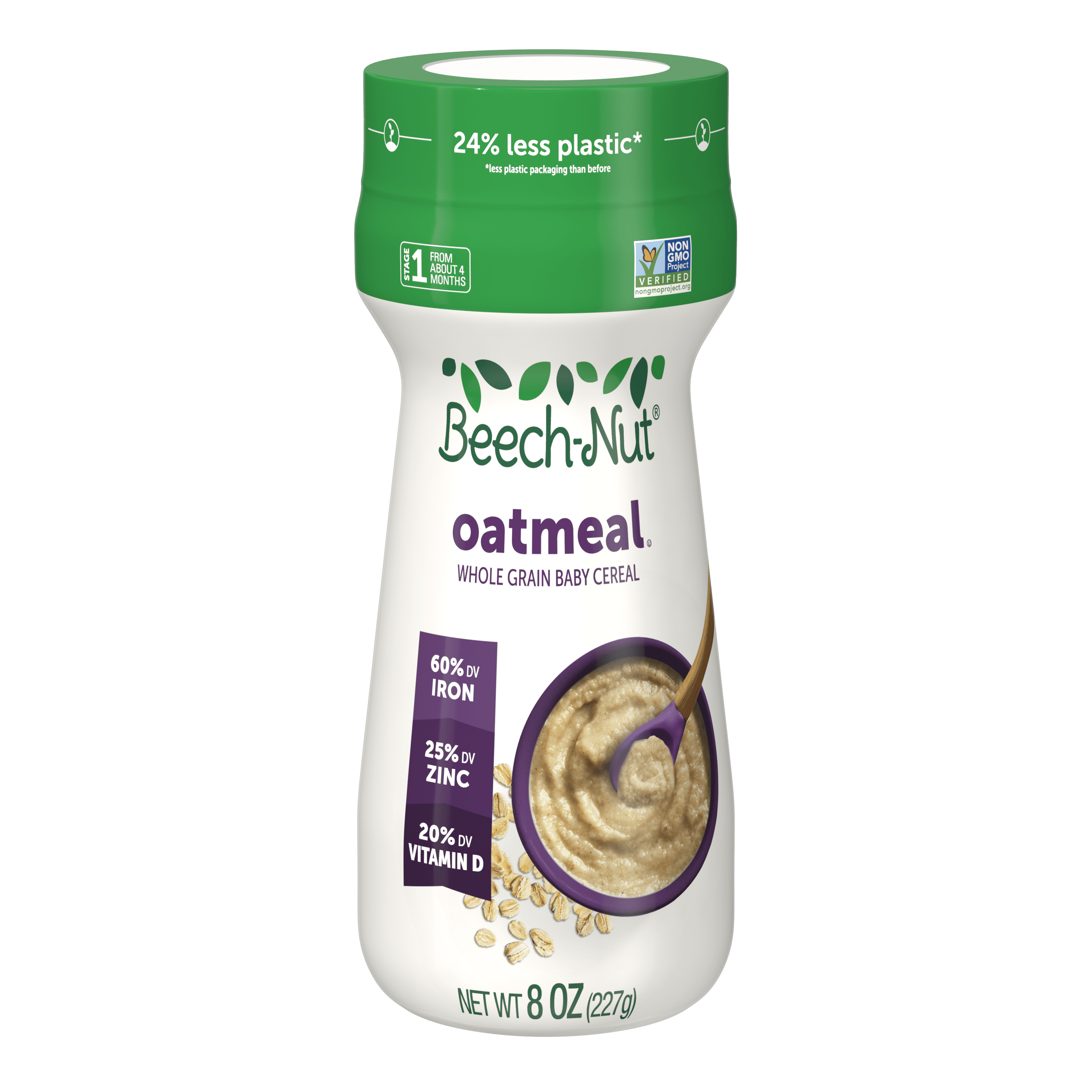 Beech-Nut Stage 1 Oatmeal Baby Cereal, 8 oz Canister