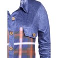 thumbnail image 5 of Rosegal Women's Plus Size Button Up Plaid Shirt, 5 of 5