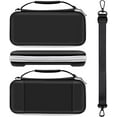 thumbnail image 2 of Carrying Case and Protective Cover, Accessories Kit Compatible with Switch OLED, Portable Travel Case, Cover for Switch OLED, Screen Protector, Thumb Caps - White, 2 of 5