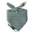 thumbnail image 2 of Little Unicorn Cotton Muslin Reversible Bandana Bib - Tropical Leaf, 2 of 4