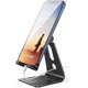 thumbnail image 1 of Soporte ajustable para teléfono celular – Lamicall Soporte de critorio para teléfono móvil, soporte para teléfono 12 Mini 11 Pro Xs Max XR X 8 7 6 Plus SE Carga, accorios de critorio – negro, 1 of 5