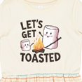 thumbnail image 4 of Inktastic Let's Get Toasted Marshmallows Girls Toddler Dress, 4 of 5