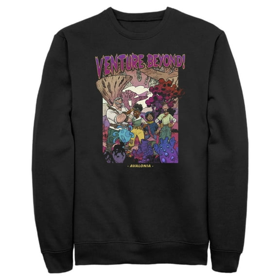 Men's Strange World Venture Beyond Group Sweatshirt Black 2X Large