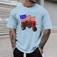 thumbnail image 2 of Independence Day T Shirts for Men 2026 Summer Casual Short Sleeve Crewneck Us Flag Tractor Graphic Tees Farmers Tshirt, 2 of 5