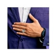 thumbnail image 4 of Mens Textured Cross Ring in Stainless Steel, 4 of 4