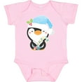 thumbnail image 3 of Inktastic Cute Christmas Penguin in Blue Hat Boys or Girls Baby Bodysuit, 3 of 5