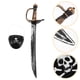 thumbnail image 2 of FELTECHELECTR 1 juego de espada pirata y parche para el ojo, decoración para fiesta temática pirata, accesorios para disfraz de cosplay., 2 of 6