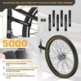 thumbnail image 3 of Arksen 3 Bike Rack Hitch Mount Swing Down Bicycle Carrier Foldable Rack With Anti-Rattle Hitch-Tightener Fit Cars, Trucks, SUV's and minivans with a 2" Hitch Receiver, 3 of 7