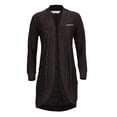 thumbnail image 2 of Women's Black UCF Knights Oversized Cuddle Tri-Blend Cardigan, 2 of 3