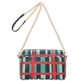 thumbnail image 2 of FORMRS Women Crossbody Purse with Chain Strap Vegan Leather Shoulder Handbag, Green Plaid, 2 of 7