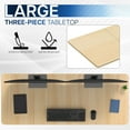 thumbnail image 6 of VIVO Light Wood 60 x 24 inch Universal Table Top for Sit to Stand Desk Frames, 6 of 8