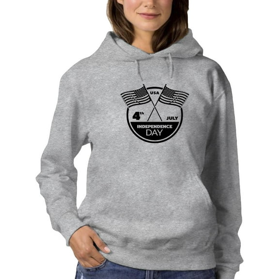 Independence Day Rubber Seal Hoodie Women -Image by Shutterstock, Female x-Large