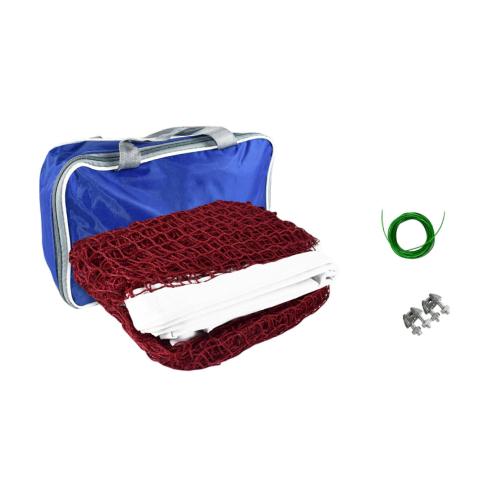 QccHieUs Badminton Net Only with Carrying Bag Professional Easy Setup Mesh Net Convenient 6.1m