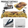 thumbnail image 6 of Aplkyhs Sunflower Highlands Cow Golf Cart Seat Cover Lightweight Lightweight Golf Blanket Compatible Club Car and More 2 Passenger Golf Carts Elastic Fashion, 6 of 7