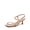 NUDE, variant on Women's Low Kitten Heels Square Open Toe Ankle Strap Party Wedding Dressy Sandals Shoes
