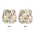 thumbnail image 5 of Vsdgher Wild Exotic Birds And Flowers Print Women's Running Double Layer Shorts High Waisted with Pockets Elastic Yoga Workout Athletic Gym Sports, 5 of 8