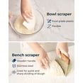 thumbnail image 6 of Lorzon Silicone Proofing Baskets with Sourdough Starter Jar Kit, 9" Round & 10" Oval Foldable Banneton Baskets, Sourdough Bread Baking Supplies, 6 of 7