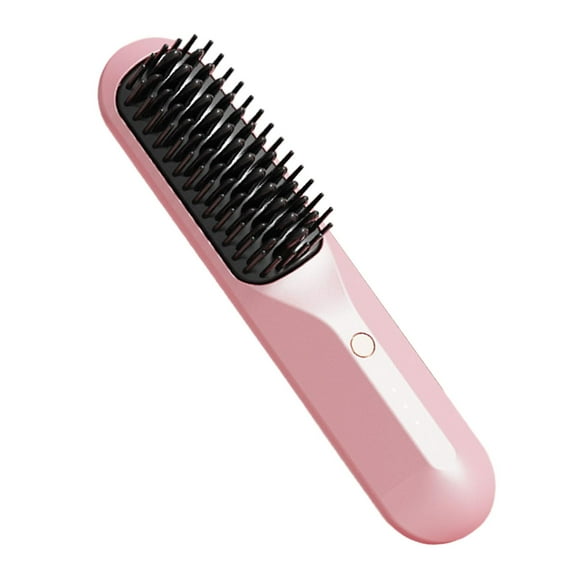 Plancha de pelo para estilismo, 3 temperaturas ajustables, calentamiento rápido, peine eléctrico caliente, Mini plancha alisadora para salón, hogar y , rosa Fernando Plancha de pelo