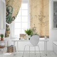 thumbnail image 5 of Fsddascl Nautical Octopus Blackout Curtains for Bedroom/Living Room, Thermal Insulated Kitchen Curtains, Medieval Retro Map Sailboat Brown Grommet Darkening Window Treatment Drapes 42"x84"x2, 5 of 6