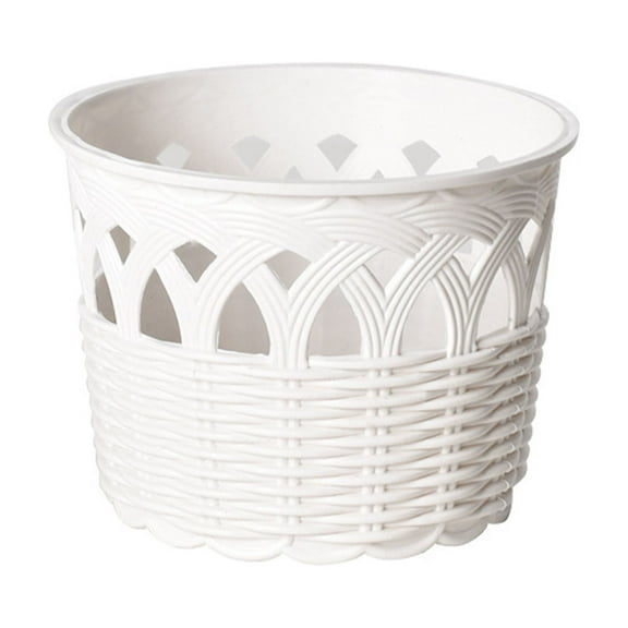 Orchid Pot, Hollow Flower Pots with Holes, Enhance Good Ventilation and Drainage, Orchid Pots Indoor/Outdoor Plants or Repotting -White