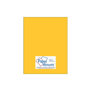 Paper Accents Cdstk Smooth 8.5x11 65lb Canary Yellow Bulk