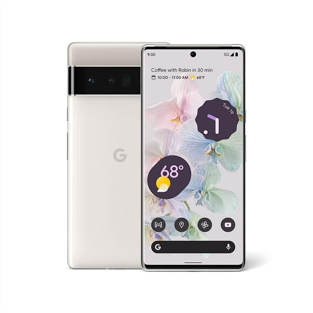 Google Pixel 6 Pro 128GB + 12GB RAM (Light Shadow on Screen) Unlocked Cell phone | Refurbished