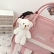 thumbnail image 3 of Bolsa Moda Mujer Mochila Casual Cremallera Estilo pijo Mochila escolar con Badge Bear Tmvgtek Para Estrenar, 3 of 9