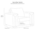 thumbnail image 5 of Sillón DICASA Taos Chocolate 1 Plaza, 5 of 5