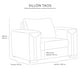 thumbnail image 5 of Sillón DICASA Taos Chocolate 1 Plaza, 5 of 5