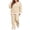 Yellow, variant on Enjoytime Lounge Sets for Women Striped V Neck Long Sleeve Top Wide Leg Pants 2 Piece Outfits Soft Loose Casual Plus Size Matching Set