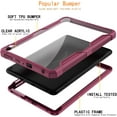 thumbnail image 2 of EpicGadget Case for Amazon Fire HD 8 / Fire HD 8 Plus (12th Gen, 2022 Released) - Clear Back Full Body Dual Layer Protective Hybrid Cover Case Support Wireless Charging for HD 8 Plus (Plum), 2 of 5