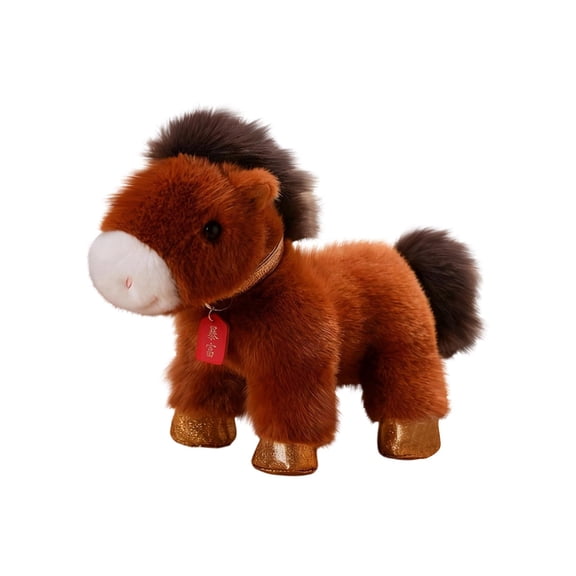 25Cm Plush Toy Horse Stuffed Animal Soft Plushie Doll For Collection Decoration Gift