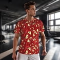 thumbnail image 3 of Wukai Fire Extinguisher Print Men's Short-Sleeved Mesh T-Shirt,Quick-Dry Short Sleeve Workout T-Shirt-3X-Large, 3 of 8