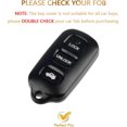 thumbnail image 2 of Key Fob Cover Compatible with Toyota Camry 2002-2006 4 Button Keychain Case Holder Protector,Gold Black, 2 of 6