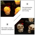 thumbnail image 2 of DecoracióN del Hogar Halloween Calavera Estatua Luz LED DíA de Muertos Flor Calavera Estatuilla Luz de Noche Resina Horror Calavera Prop C, 2 of 5