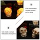 thumbnail image 2 of DecoracióN del Hogar Halloween Calavera Estatua Luz LED DíA de Muertos Flor Calavera Estatuilla Luz de Noche Resina Horror Calavera Prop A, 2 of 5
