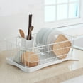 thumbnail image 2 of Multifunctional Kitchen Dish Drainer Drain Board Sundry Storage Rack Easy to Use, 2 of 11