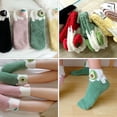 thumbnail image 4 of unbranded 2Pares Calcetines De Coral Fleece Con Estampado De Para Looks Casual Y Festivos, 4 of 7