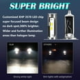 thumbnail image 6 of For Ford Focus 2008-2011  Headlights 9008/H13 LED Light High and Low Beam Bulbs 2pc, 6 of 10